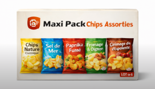 Maxi Pack Chips Assorties